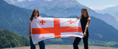 Georgian high school students in the USA