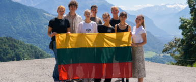 Lithuanian high school students in USA