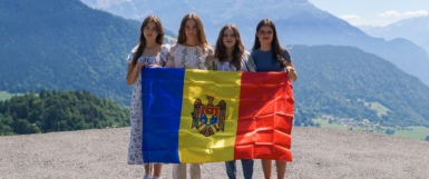 high school students from the country of Moldova in the USA