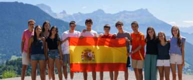 High school students Spain at ASSIST orientation in 2024
