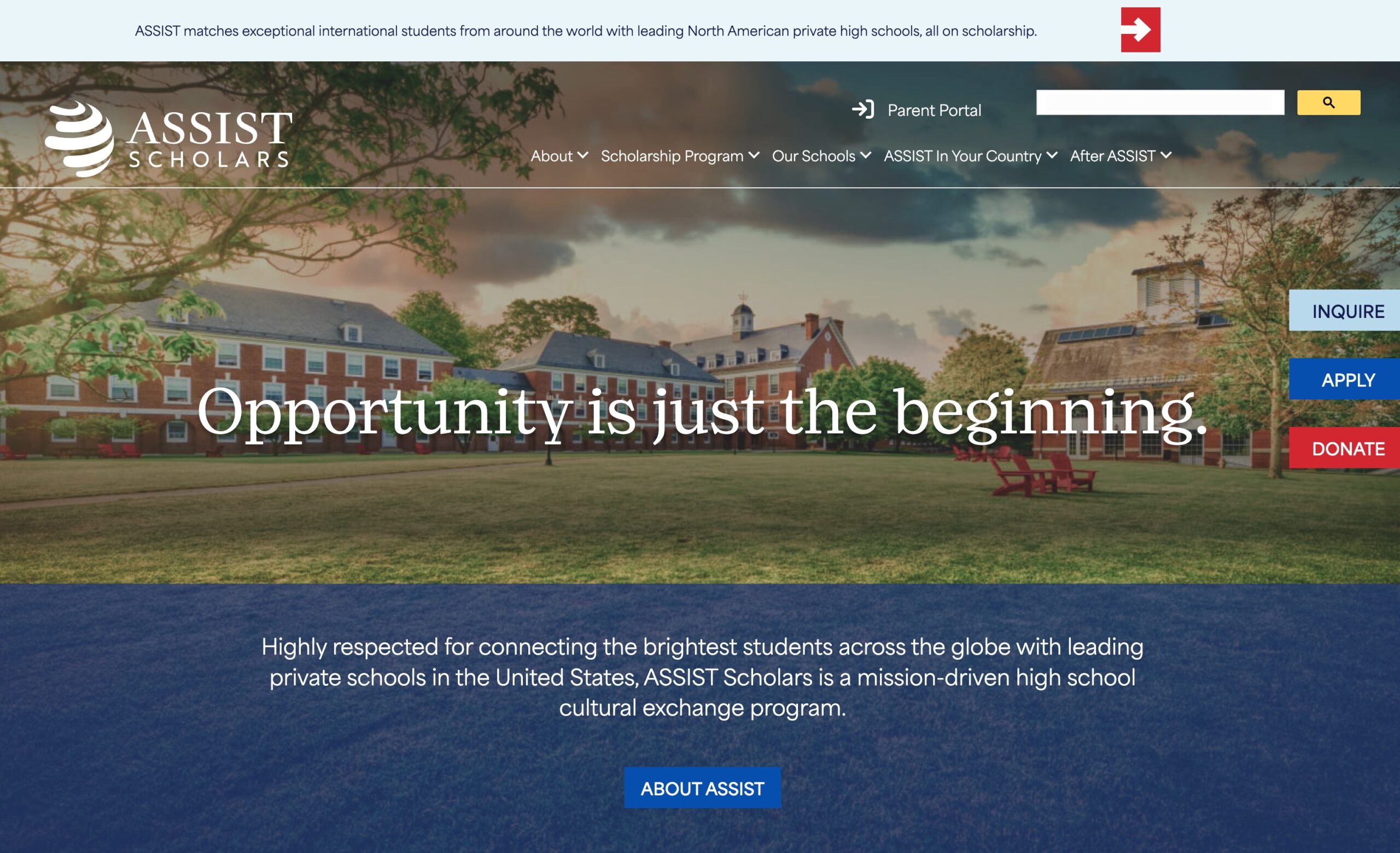 ASSIST Scholars website 2025
