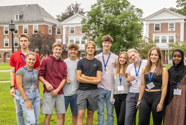 group of international students