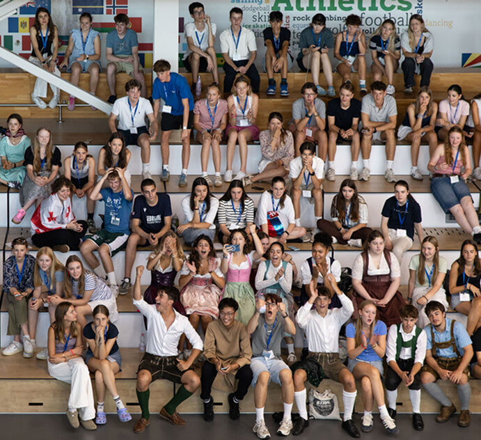 group of students at orientation